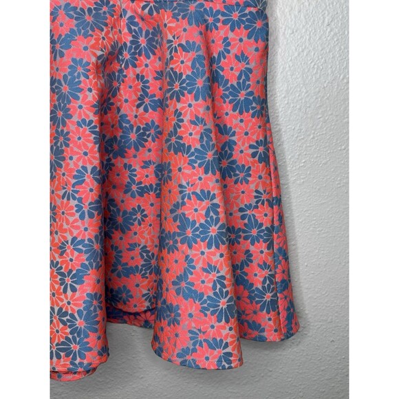VTG Un Deux Trois Girl's Blue and Pink Floral Sleeveless Dress Size 16 USA - Picture 10 of 16